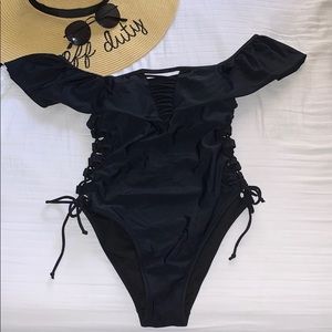 Black One Piece Bathing Suit